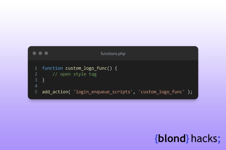 blond hacks - как да добавиш къстъм лого в WordPress admin