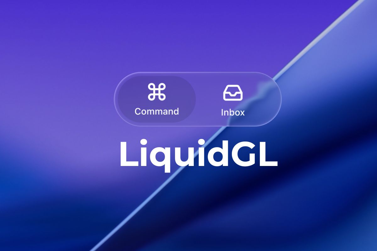 liquid glass effect with liquidgl js library
